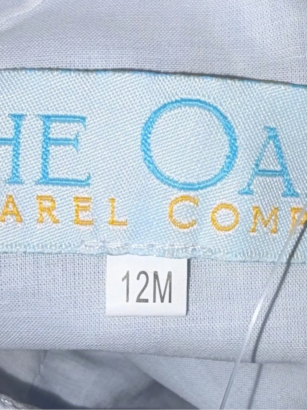 The Oaks Apparel Co Joseph Blue Linen Short Set fully lined sz 12 months NWT